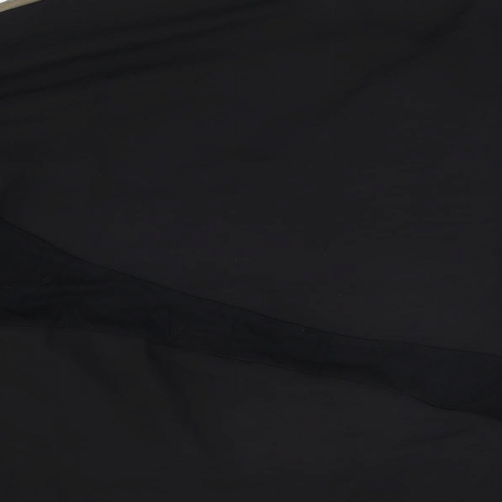 Womens UK Size S Zara Black Basic T-Shirt