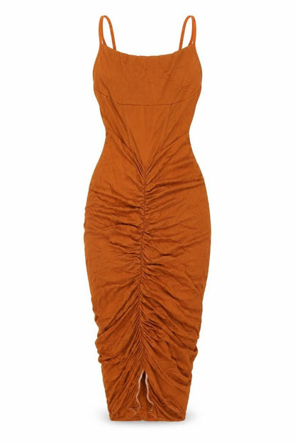 ASOS Womens Orange Viscose Bodycon Size 6 Square Neck Pullover