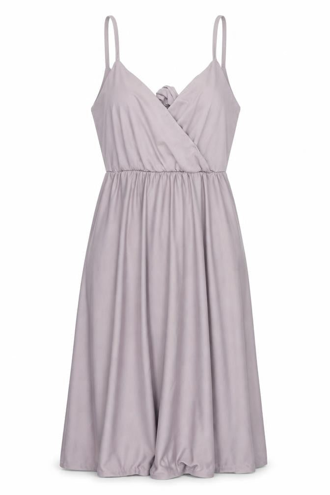 ASOS Womens Purple Polyester A-Line Size 12 V-Neck Tie