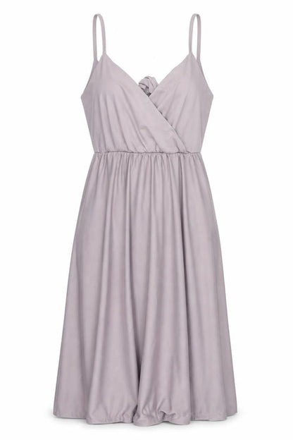 ASOS Womens Purple Polyester A-Line Size 12 V-Neck Tie
