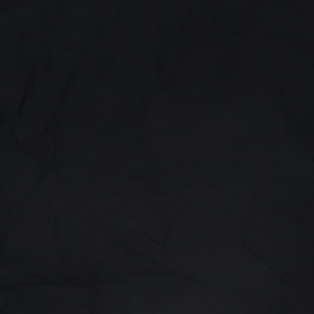 Womens UK Size L Pull&Bear Black Basic Button-Up