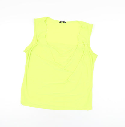Womens UK Size 16 Roman Yellow Basic T-Shirt