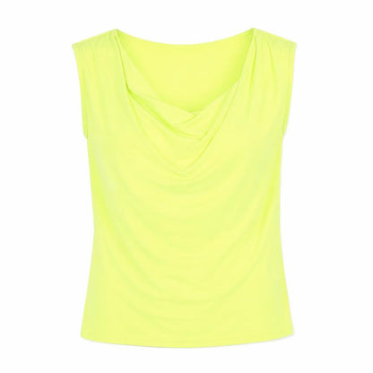 Womens UK Size 16 Roman Yellow Basic T-Shirt