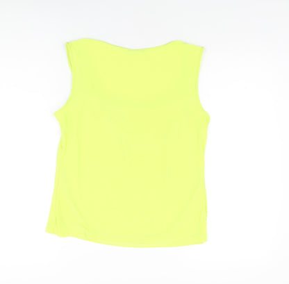 Womens UK Size 16 Roman Yellow Basic T-Shirt