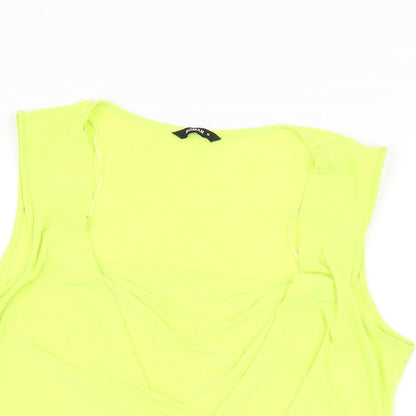 Womens UK Size 16 Roman Yellow Basic T-Shirt