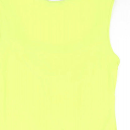 Womens UK Size 16 Roman Yellow Basic T-Shirt