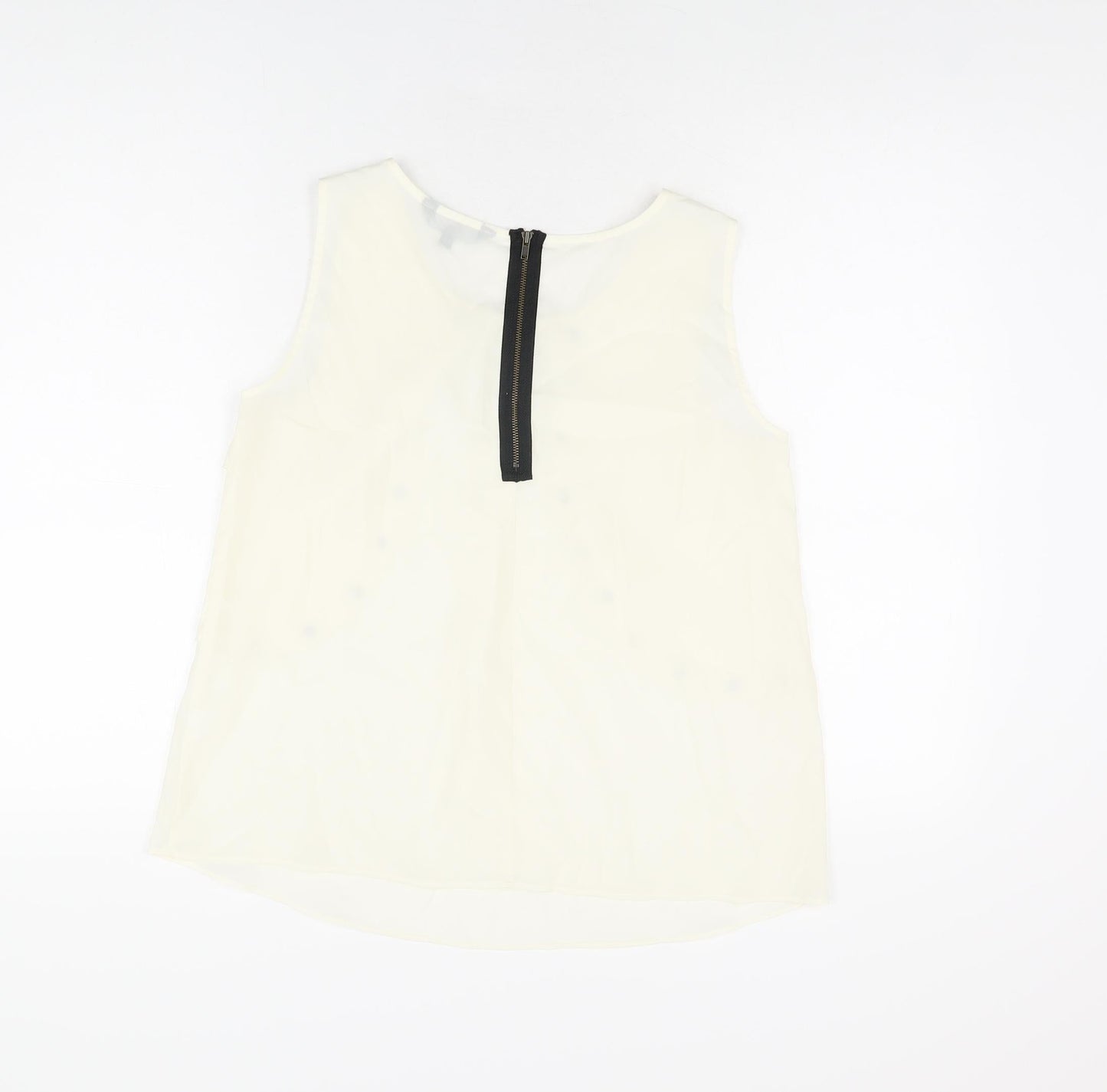 Womens UK Size 10 Limited Collection Ivory Basic T-Shirt