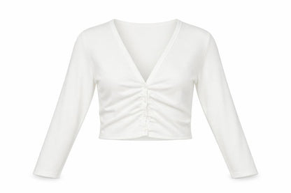 Womens UK Size M Zara White Basic Button-Up
