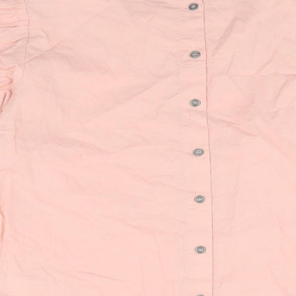 Womens UK Size 8 VILA Pink Basic T-Shirt