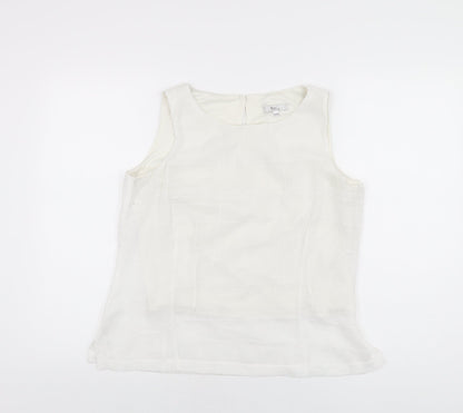 Womens UK Size 14 Klass White Basic T-Shirt