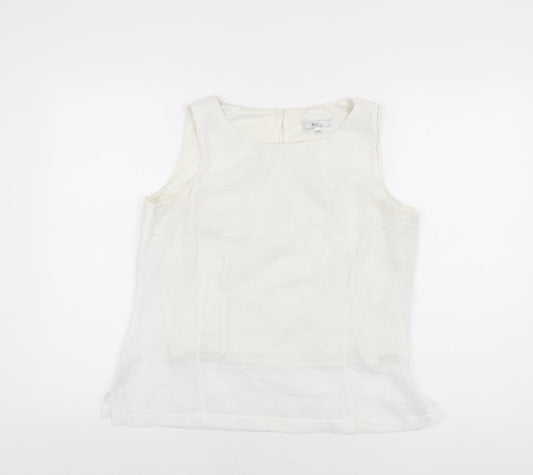 Womens UK Size 14 Klass White Basic T-Shirt