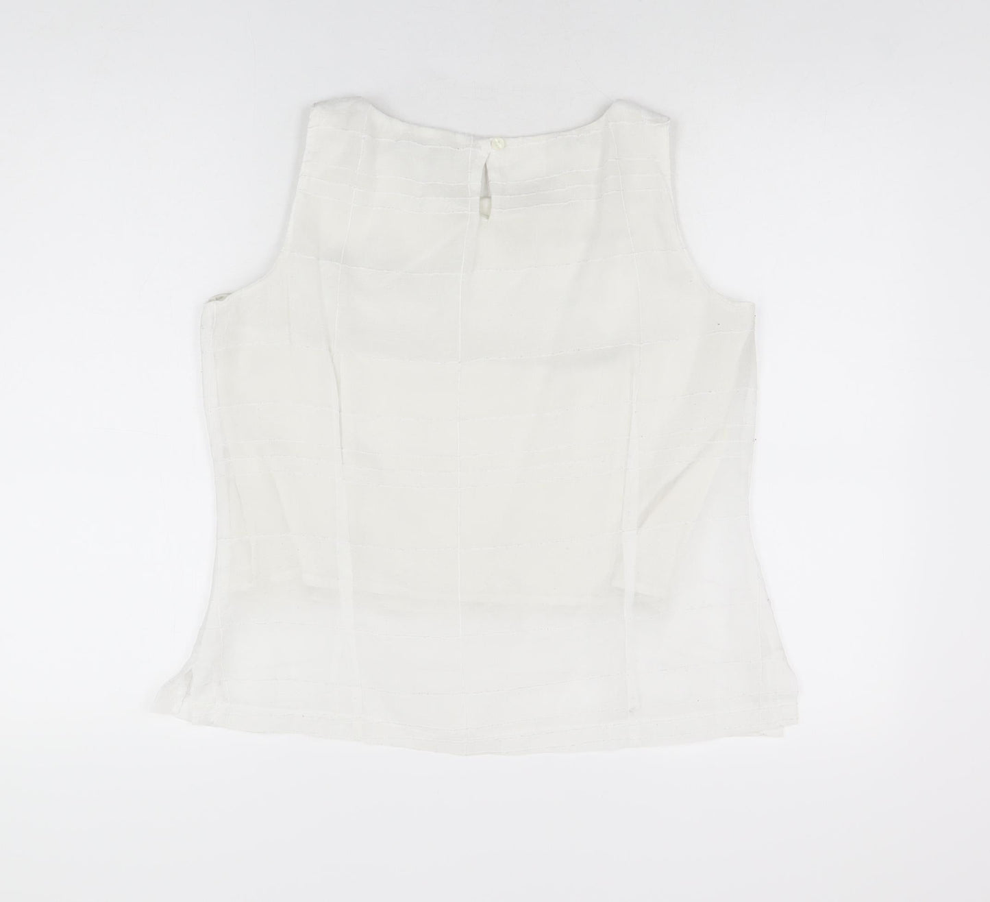 Womens UK Size 14 Klass White Basic T-Shirt