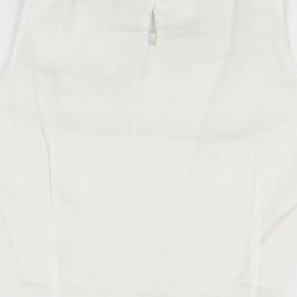 Womens UK Size 14 Klass White Basic T-Shirt