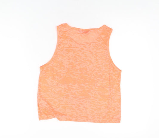 Womens UK Size 10 Internacionale Pink Basic T-Shirt