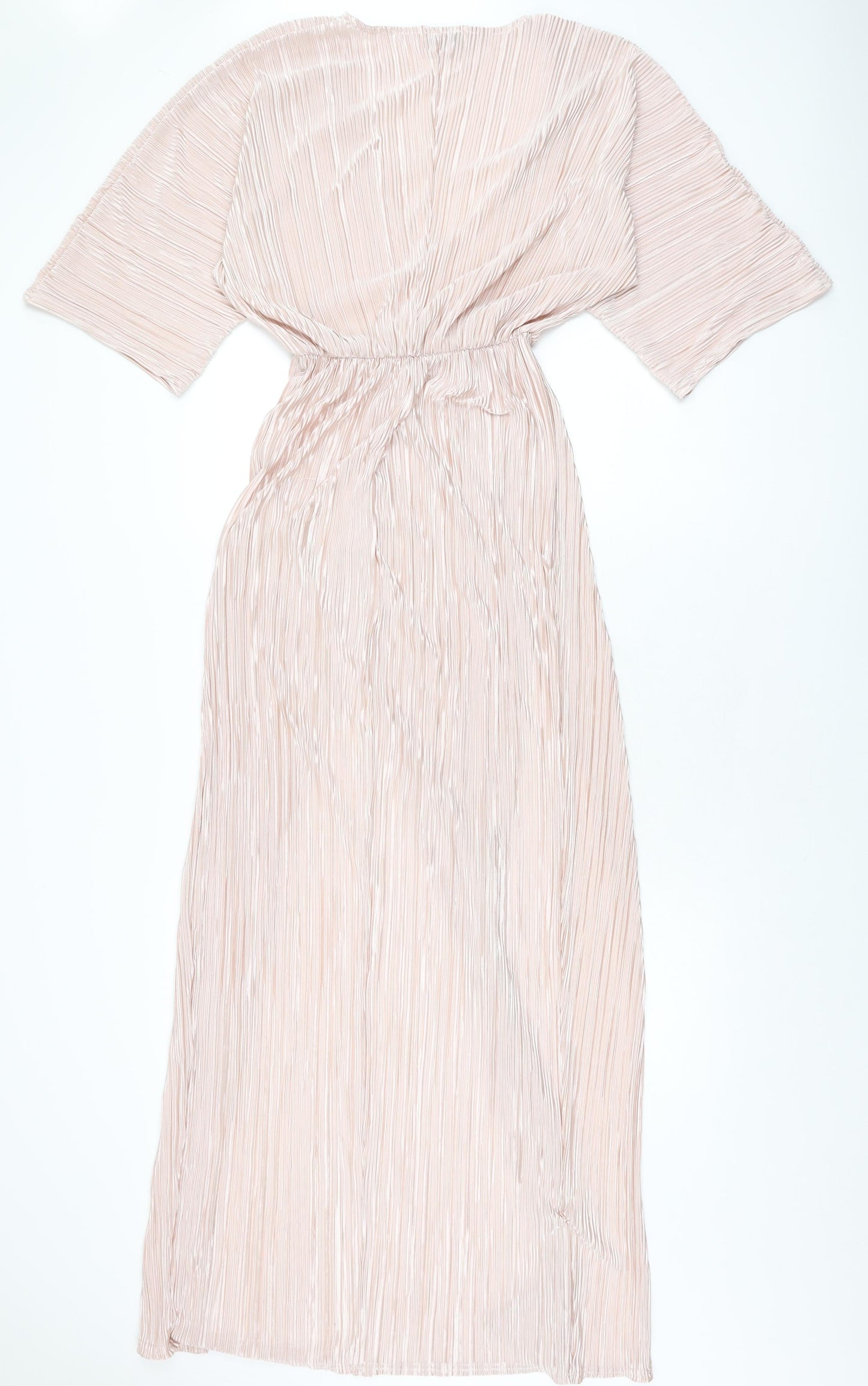 In the Style Womens Pink Polyester Maxi Size 8 V-Neck Pullover