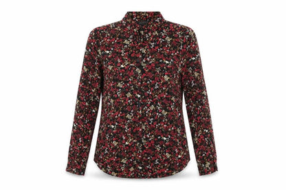 Womens UK Size 6 Topshop Black Basic Button-Up