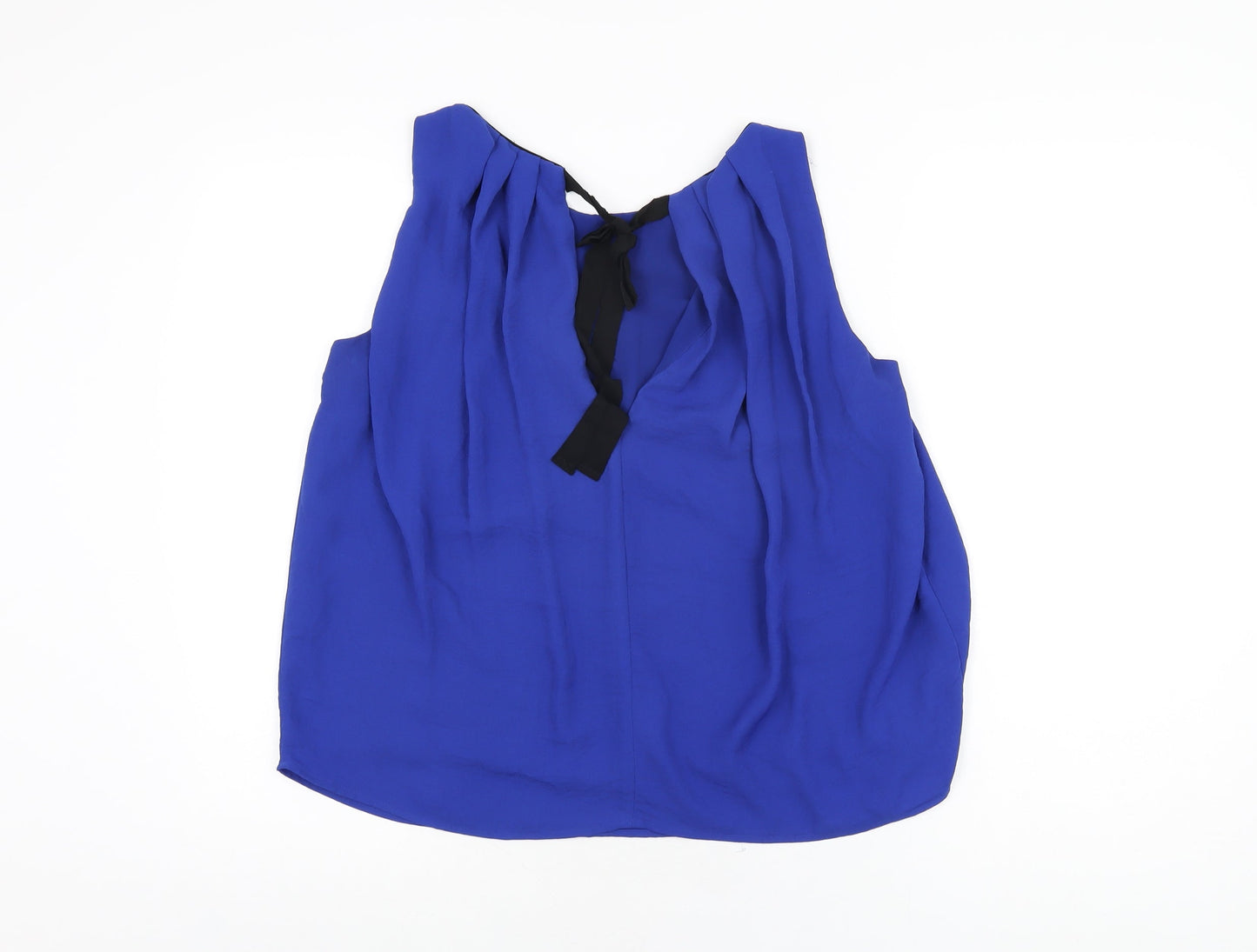 FRNCH Womens Blue Polyester Basic Blouse Size S Boat Neck