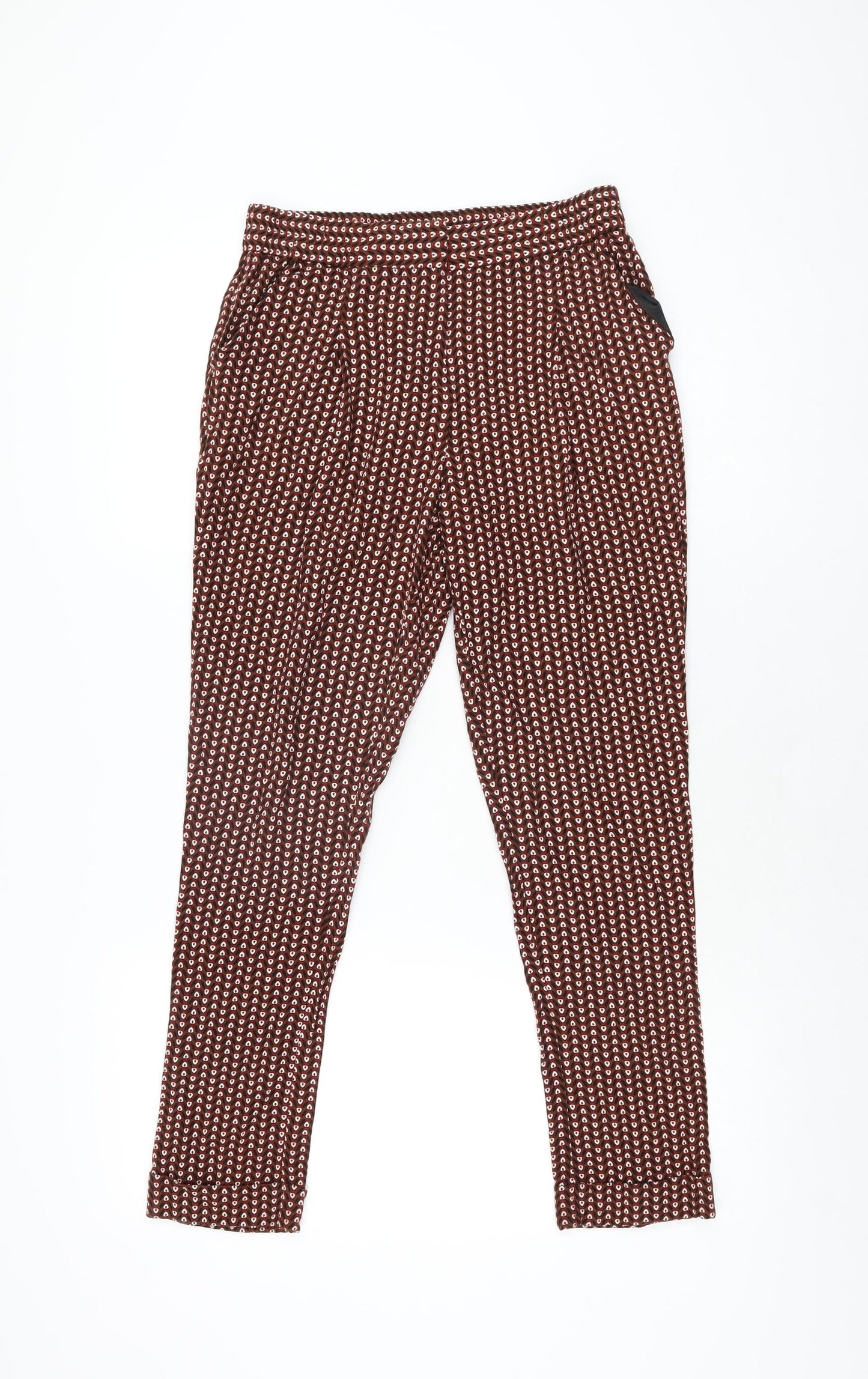 Womens UK Size 6 NEXT Regular Fit  Brown Trousers