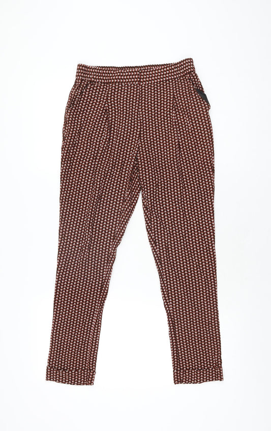 Womens UK Size 6 NEXT Regular Fit  Brown Trousers