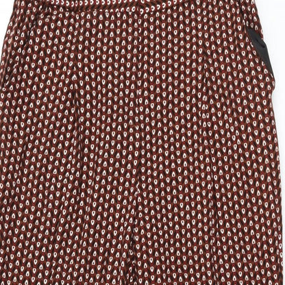 Womens UK Size 6 NEXT Regular Fit  Brown Trousers