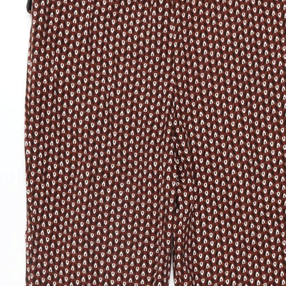 Womens UK Size 6 NEXT Regular Fit  Brown Trousers