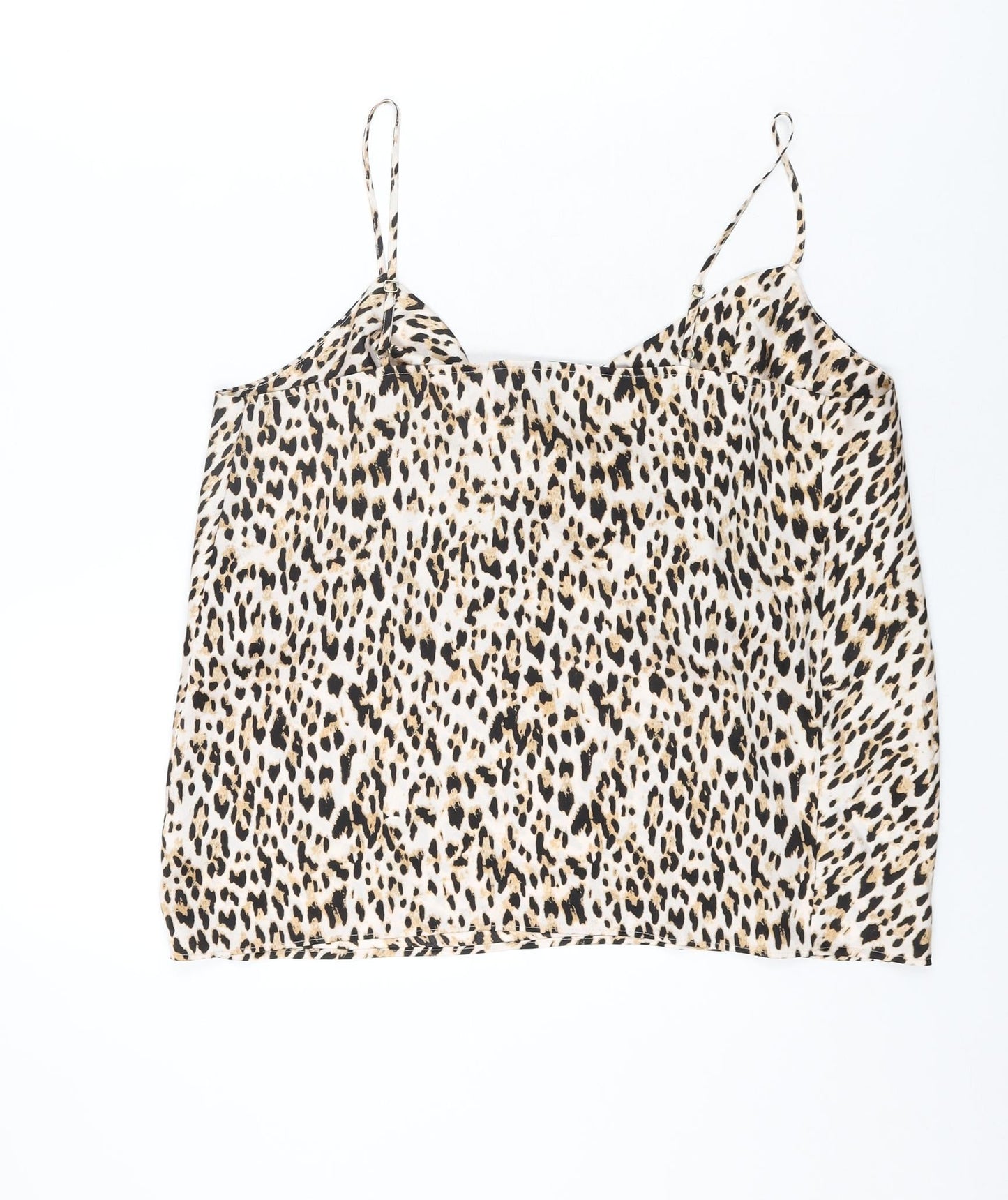Womens UK Size 14 River Island Beige Camisole T-Shirt