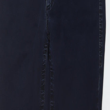Marccain Mens Blue Cotton Skinny Jeans Size 30 in L30 in Regular Button
