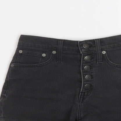 Madewell Womens Green Cotton Hot Pants Shorts Size 23 in L3 in Regular Button