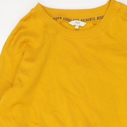 Womens UK Size M NEXT Yellow Pullover Sweatshirt
