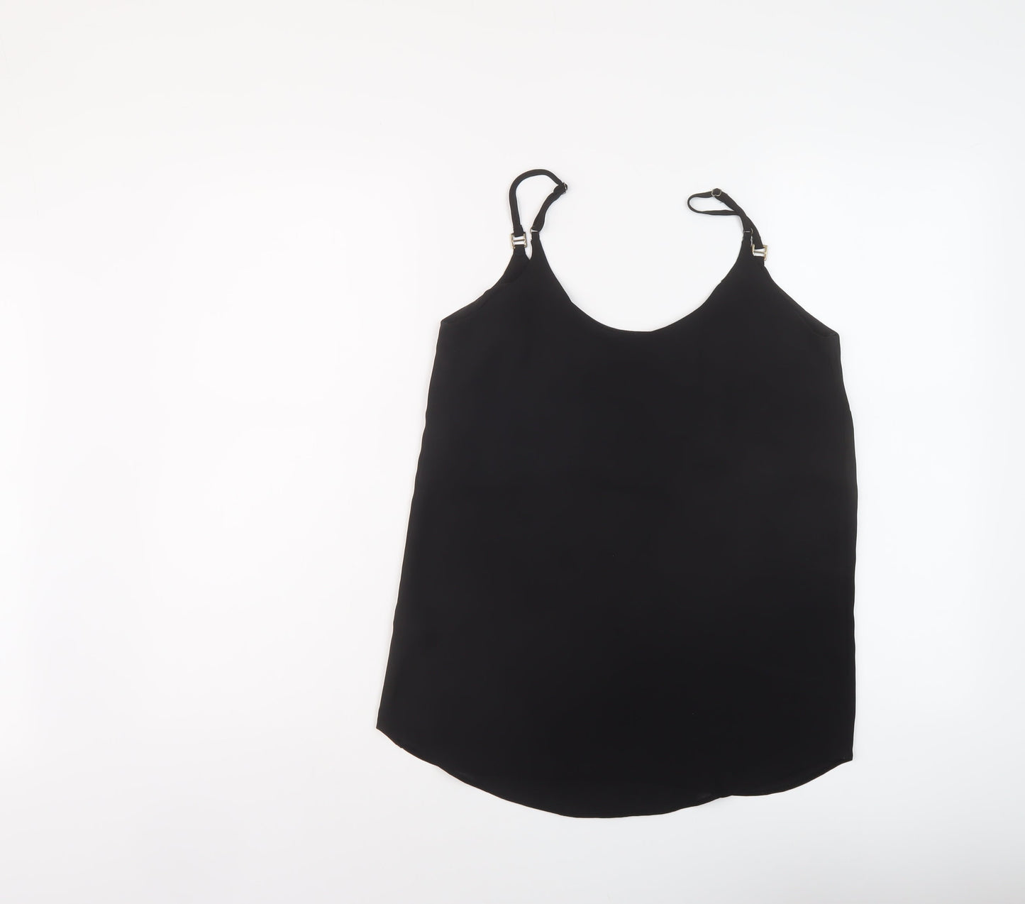 Womens UK Size 6 Dorothy Perkins Black Basic Tank
