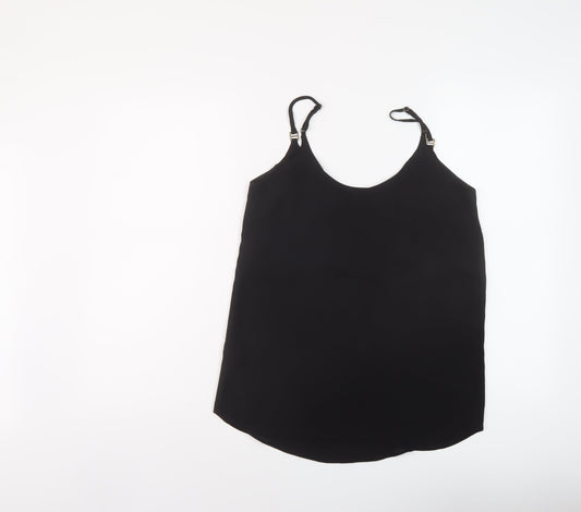 Womens UK Size 6 Dorothy Perkins Black Basic Tank