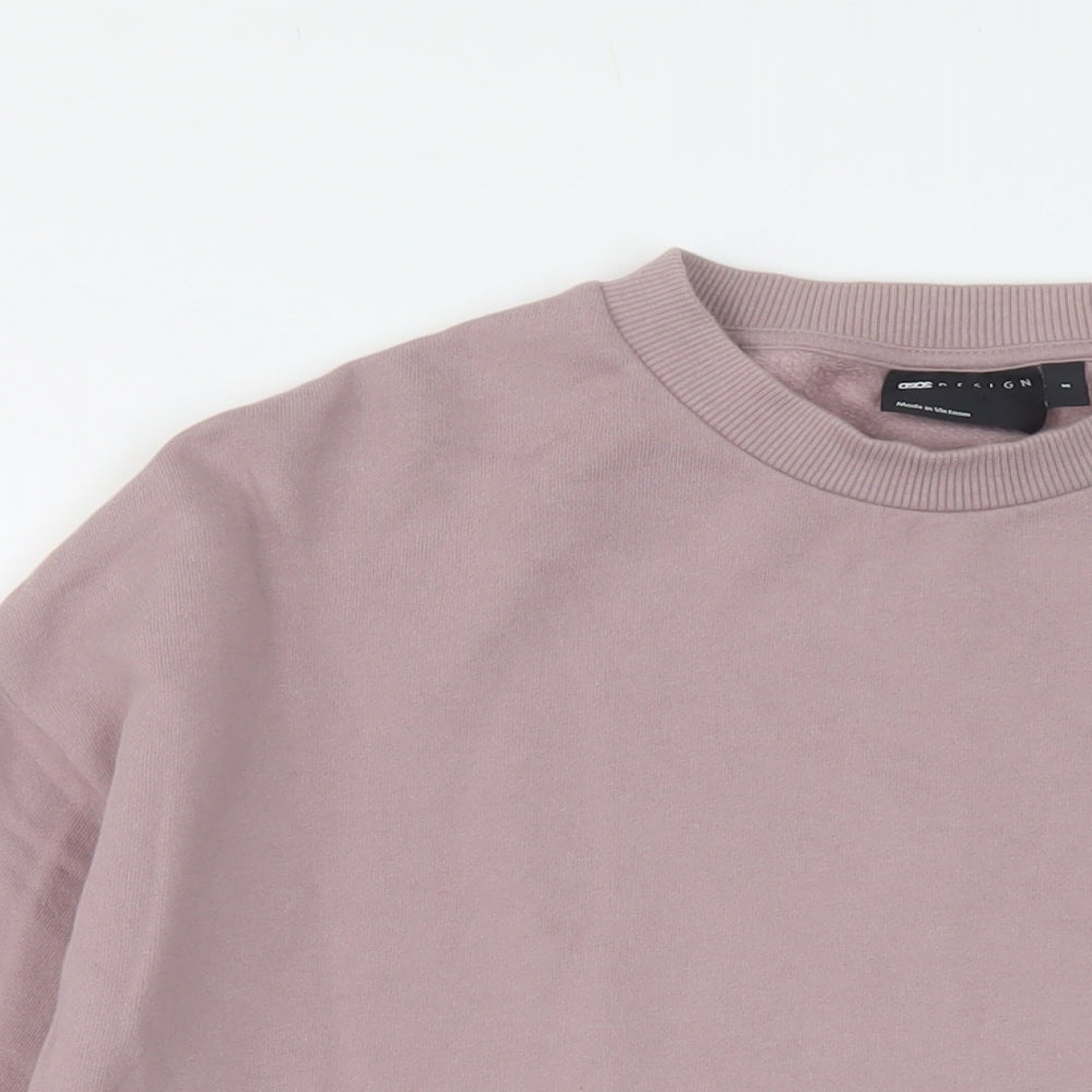 Womens UK Size S ASOS Pink Pullover Sweatshirt