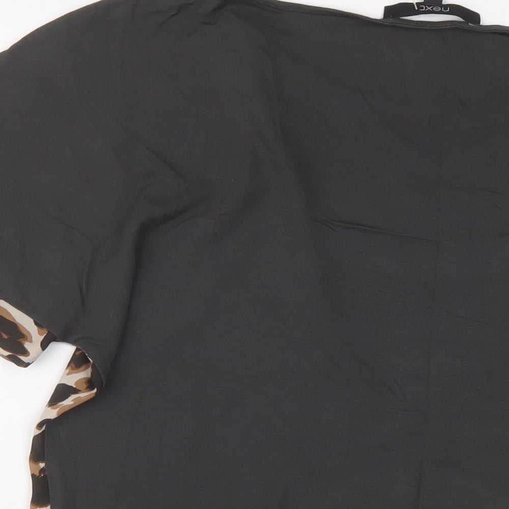 Womens UK Size 12 NEXT Brown Basic T-Shirt