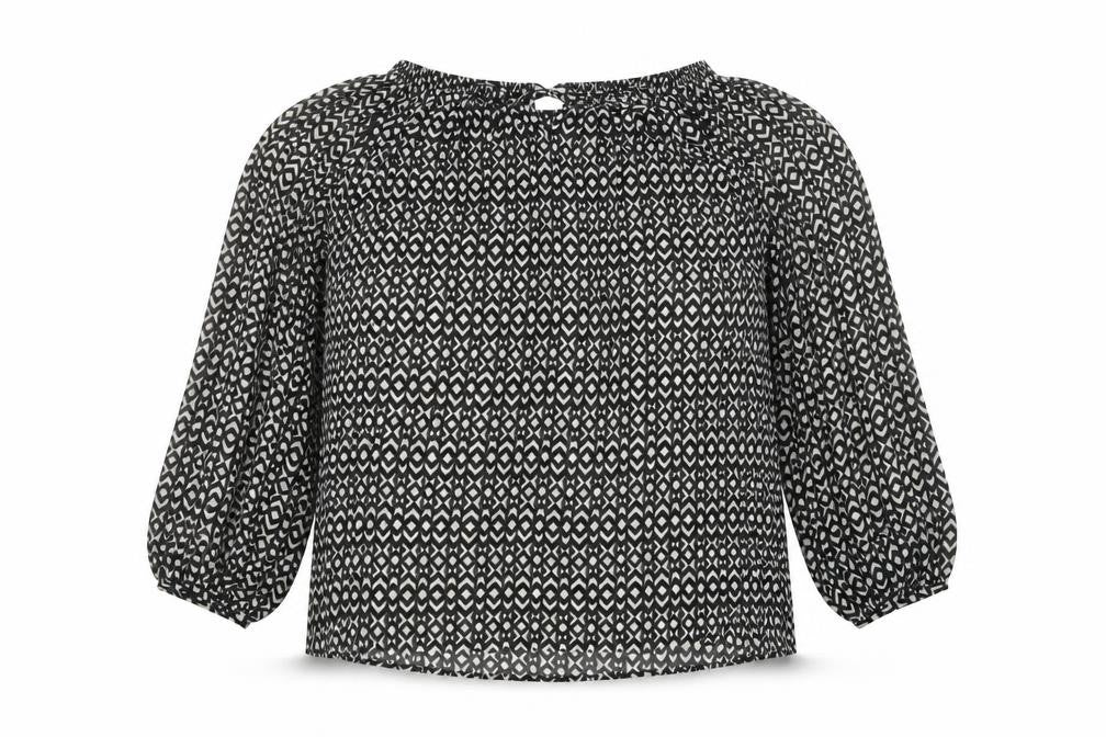 Womens UK Size 12 NEXT Black Basic Blouse