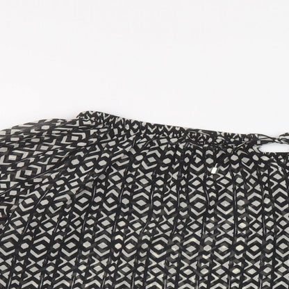 Womens UK Size 12 NEXT Black Basic Blouse