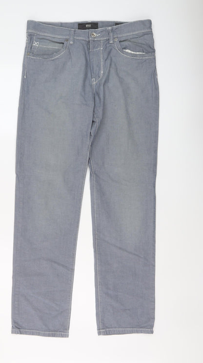 Mens UK Size 32 in BRAX Regular Fit Straight Blue Jeans