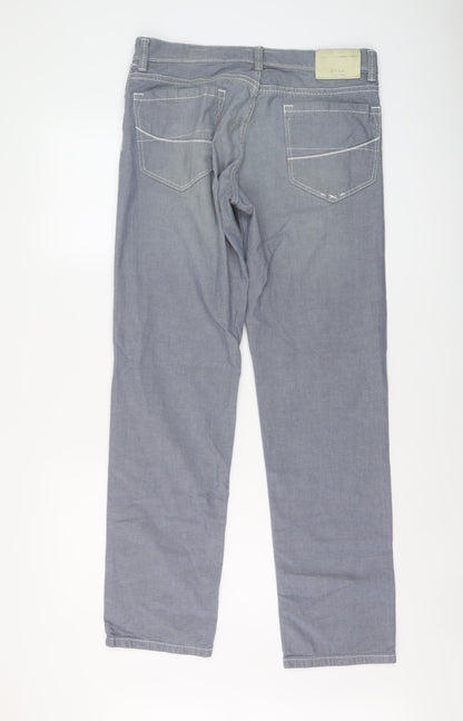 Mens UK Size 32 in BRAX Regular Fit Straight Blue Jeans