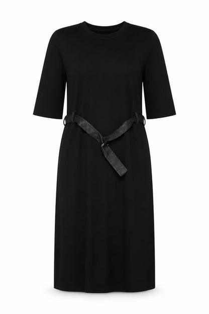 Zara Womens Black Polyester A-Line Size M Round Neck Pullover