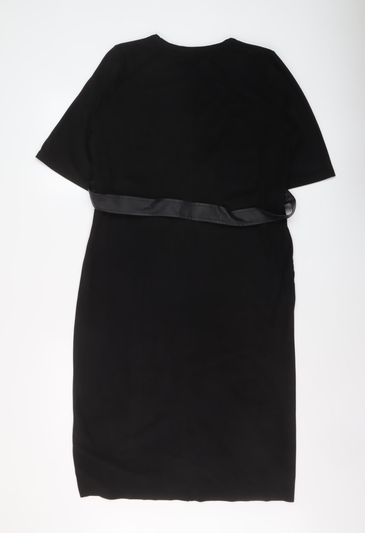 Zara Womens Black Polyester A-Line Size M Round Neck Pullover