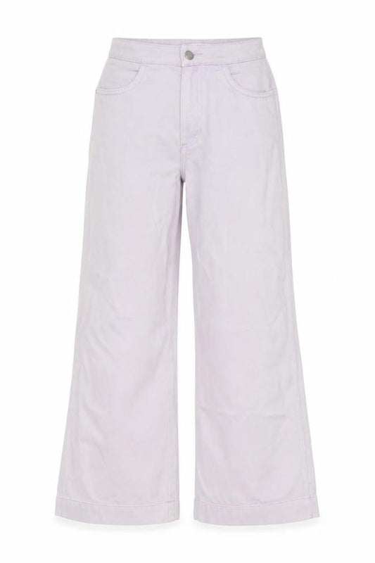 Womens UK Size 8 Weekday Regular Fit Wide-Leg Purple Jeans