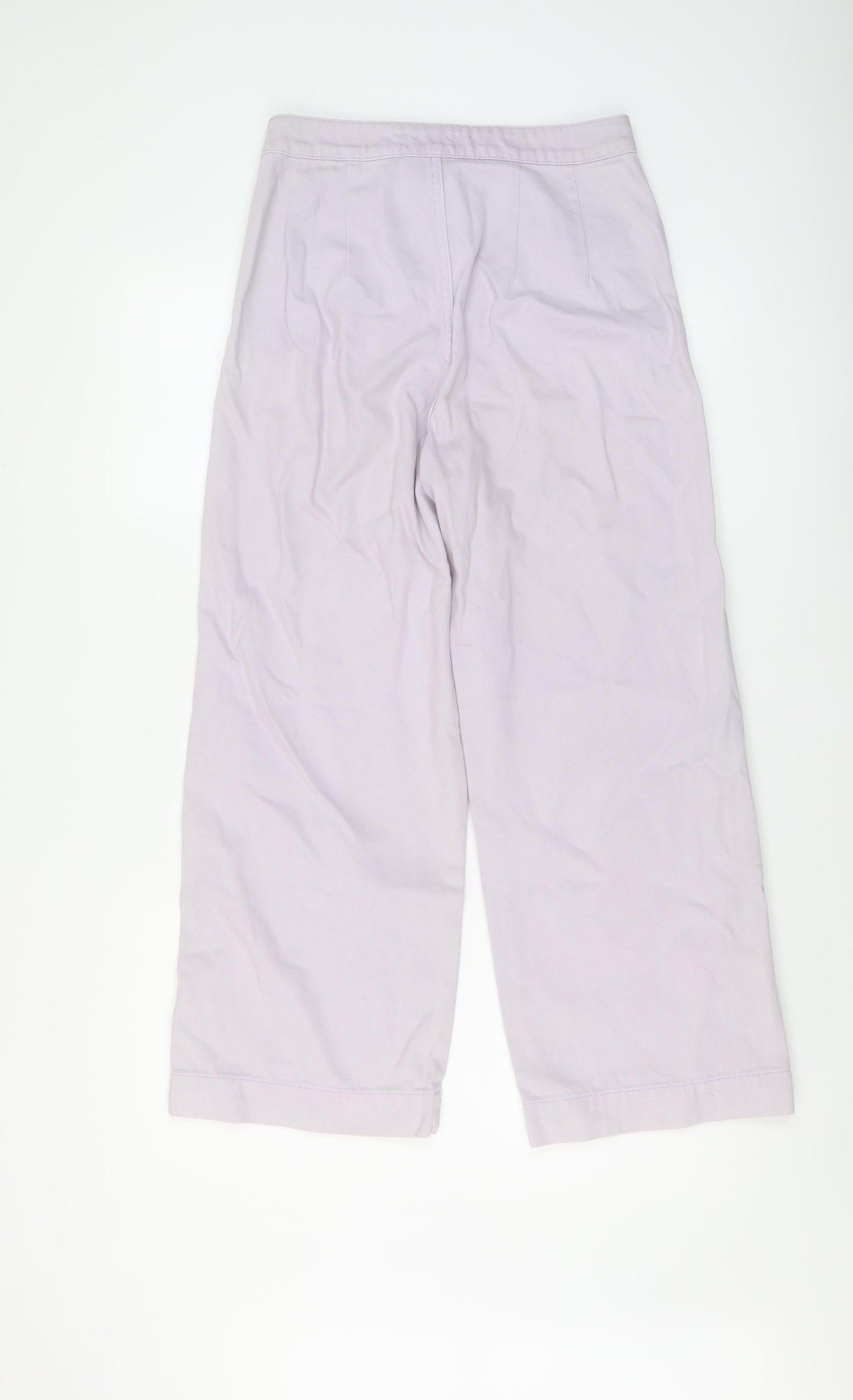 Womens UK Size 8 Weekday Regular Fit Wide-Leg Purple Jeans