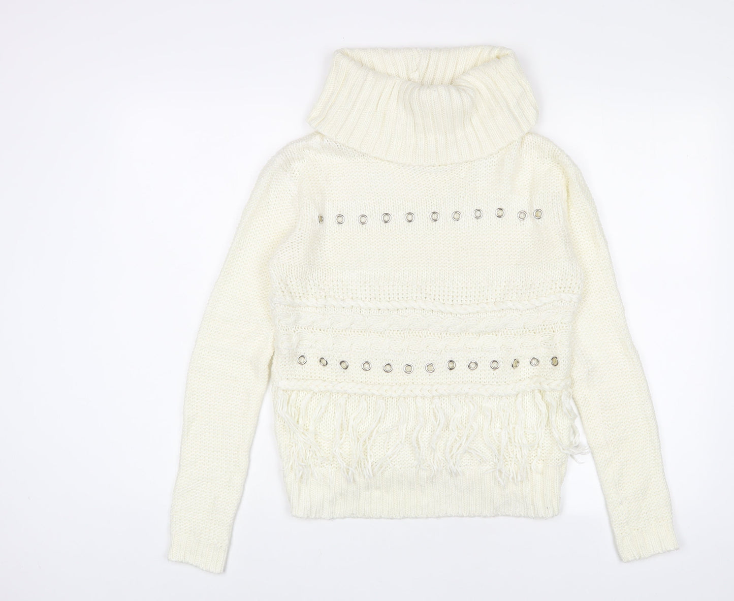 Womens UK Size 8 Urban Bliss White Pullover Jumper