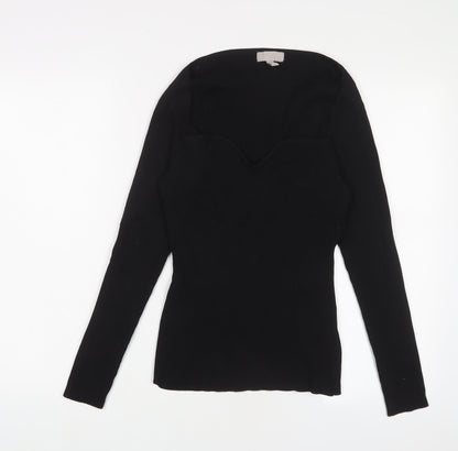 Womens UK Size M H&M Black Pullover Jumper