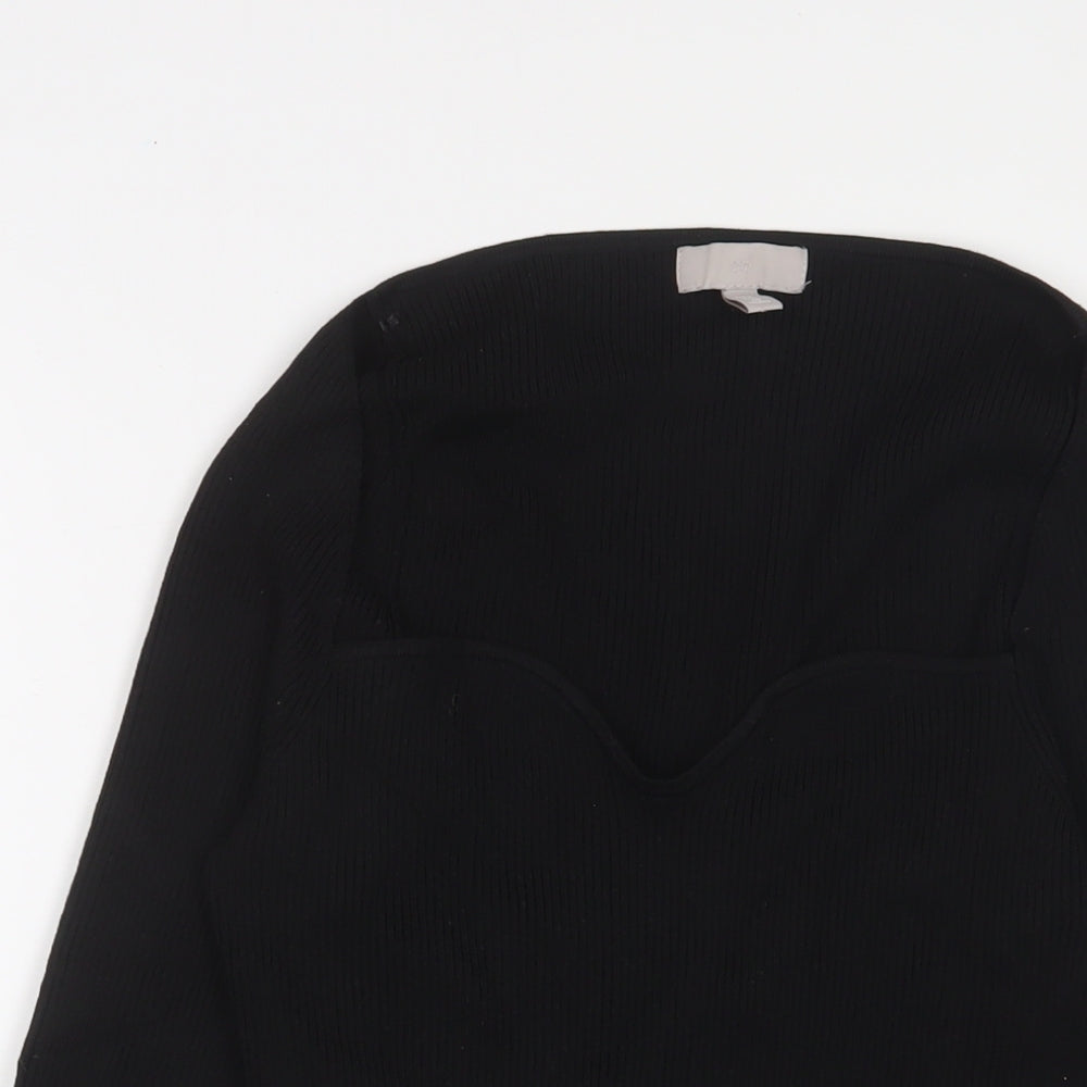 Womens UK Size M H&M Black Pullover Jumper