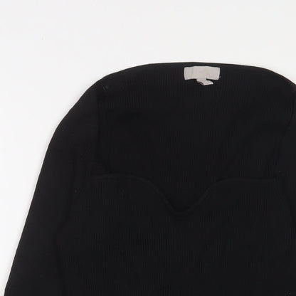 Womens UK Size M H&M Black Pullover Jumper