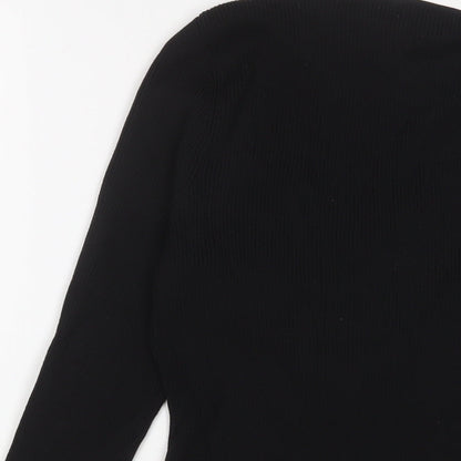 Womens UK Size M H&M Black Pullover Jumper