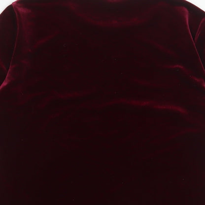 Womens UK Size 12 Debenhams Red Basic T-Shirt