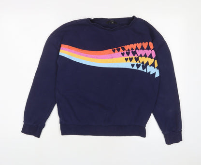 Womens UK Size XS NEXT Blue Pullover Sweatshirt