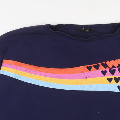 Womens UK Size XS NEXT Blue Pullover Sweatshirt