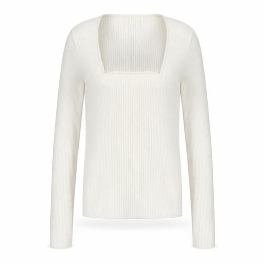 Womens UK Size L Mango Ivory Pullover Jumper